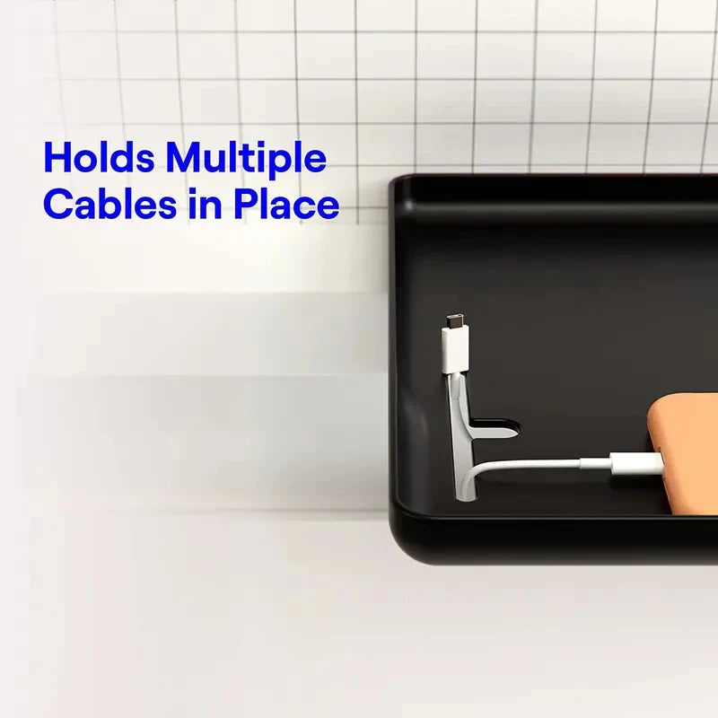 Bedside Shelf Clamp on, Bed Caddy Organizer with Tray Holder for Phone Books Remote, Bedside Table Storage Rack